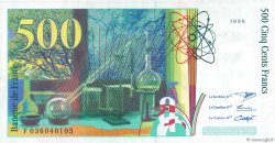 500 Francs PIERRE ET MARIE CURIE FRANCE  1996 F.76.03 SPL