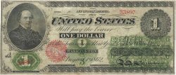 1 Dollar ÉTATS-UNIS D AMÉRIQUE  1862 P.128