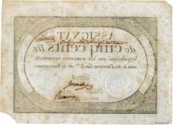 500 Livres Vérificateur FRANKREICH  1794 Ass.47b SS