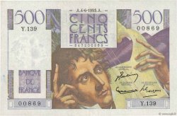 500 Francs CHATEAUBRIAND FRANCE  1953 F.34.12