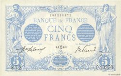 5 Francs BLEU FRANCE  1916 F.02.36 SUP