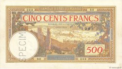 500 Francs Spécimen MAROC  1923 P.15s