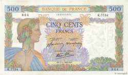 500 Francs LA PAIX FRANCE  1943 F.32.44 pr.NEUF
