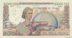 10000 Francs GÉNIE FRANÇAIS FRANCE  1946 F.50.17 VF-