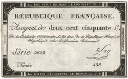 250 Livres FRANCE  1793 Ass.45a TTB+