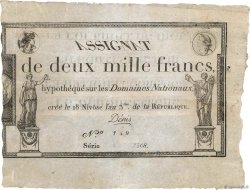 2000 Francs FRANCE  1795 Ass.51a F+
