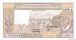 500 Francs STATI AMERICANI AFRICANI  1979 P.105Aa q.FDC