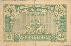 50 Centimes AFRIQUE ÉQUATORIALE FRANÇAISE  1917 P.01a TB