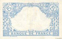 5 Francs BLEU FRANKREICH  1913 F.02.21 fVZ