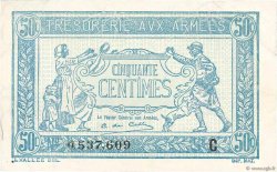 50 Centimes TRÉSORERIE AUX ARMÉES 1917 FRANKREICH  1917 VF.01.03