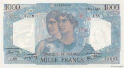 1000 Francs MINERVE ET HERCULE FRANCE  1945 F.41.05 TTB+