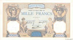 1000 Francs CÉRÈS ET MERCURE type modifié FRANCIA  1939 F.38.34