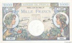 1000 Francs COMMERCE ET INDUSTRIE FRANCE  1944 F.39.09