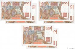 100 Francs JEUNE PAYSAN Consécutifs FRANCE  1946 F.28.09 pr.NEUF