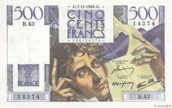 500 Francs CHATEAUBRIAND FRANCIA  1945 F.34.03