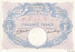 50 Francs BLEU ET ROSE FRANCE  1926 F.14.39 VF