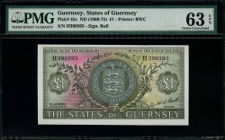 1 Pound GUERNSEY  1969 P.45c