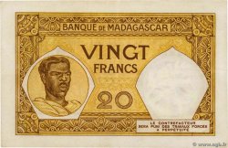 20 Francs MADAGASCAR  1948 P.037 pr.SUP