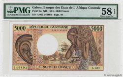 5000 Francs GABON  1984 P.06a SPL+