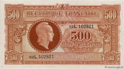 500 Francs MARIANNE fabrication anglaise FRANCE  1945 VF.11.01 UNC-