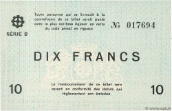 10 Francs FRANCE Regionalismus und verschiedenen Mulhouse 1940 BU.50.02 fST+