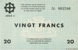 20 Francs FRANCE Regionalismus und verschiedenen Mulhouse 1940 BU.51.03 fST+