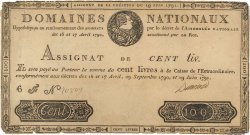 100 Livres  Faux FRANCE  1791 Ass.15a TTB
