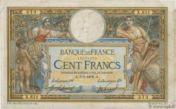 100 Francs LUC OLIVIER MERSON avec LOM FRANCE  1909 F.22.02