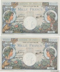 1000 Francs COMMERCE ET INDUSTRIE Consécutifs FRANCE  1944 F.39.11 AU