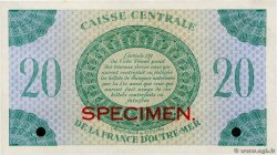 20 Francs Spécimen GUADELOUPE  1943 P.28s AU-