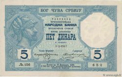 5 Dinara SERBIA  1917 P.14a