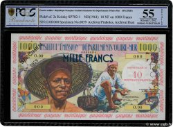 10 Nouveaux Francs sur 1000 Francs Pêcheur Spécimen ANTILLES FRANÇAISES  1960 P.02s