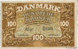 100 Kroner DENMARK Copenhague 1920 P.023e VF-