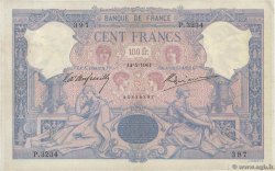 100 Francs BLEU ET ROSE FRANCE  1901 F.21.15