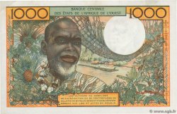 1000 Francs WEST AFRICAN STATES  1966 P.103Ak AU