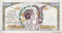 5000 Francs VICTOIRE FRANCE  1934 F.44.01 XF+