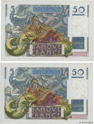 50 Francs LE VERRIER Consécutifs FRANCE  1947 F.20.07 UNC