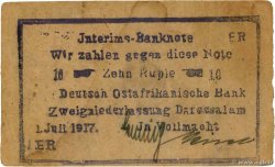 10 Rupien Deutsch Ostafrikanische Bank  1917 P.43b MBC