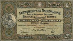 5 Francs SWITZERLAND  1951 P.11o