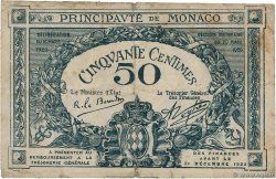 50 Centimes MONACO  1920 P.03a