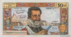50 Nouveaux Francs HENRI IV FRANCE 1959 F.58.02
