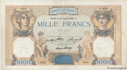 1000 Francs CÉRÈS ET MERCURE FRANCIA  1936 F.37.09 q.BB
