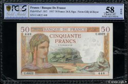 50 Francs CÉRÈS modifié FRANCE 1937 F.18.02