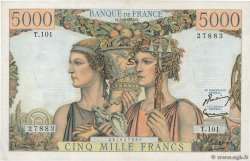 5000 Francs TERRE ET MER FRANCE 1952 F.48.06