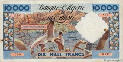 10000 Francs ALGERIA  1956 P.110 VF
