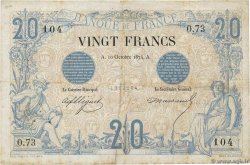 20 Francs NOIR FRANKREICH 1874 F.09.01