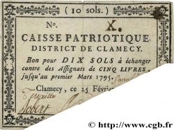 10 Sols Annulé FRANCE régionalisme et divers Clamecy 1792 Kc.58.019