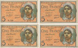 5 Francs Consécutifs ALGÉRIE  1944 P.094b SUP+