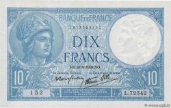 10 Francs MINERVE modifié FRANCE  1939 F.07.08