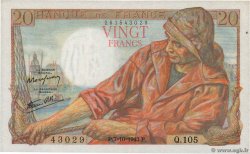 20 Francs PÊCHEUR FRANCE  1943 F.13.07 UNC-